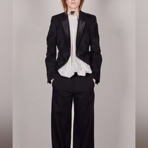 Ann Demeulemeester Pleated Cotton Top FR Size 40